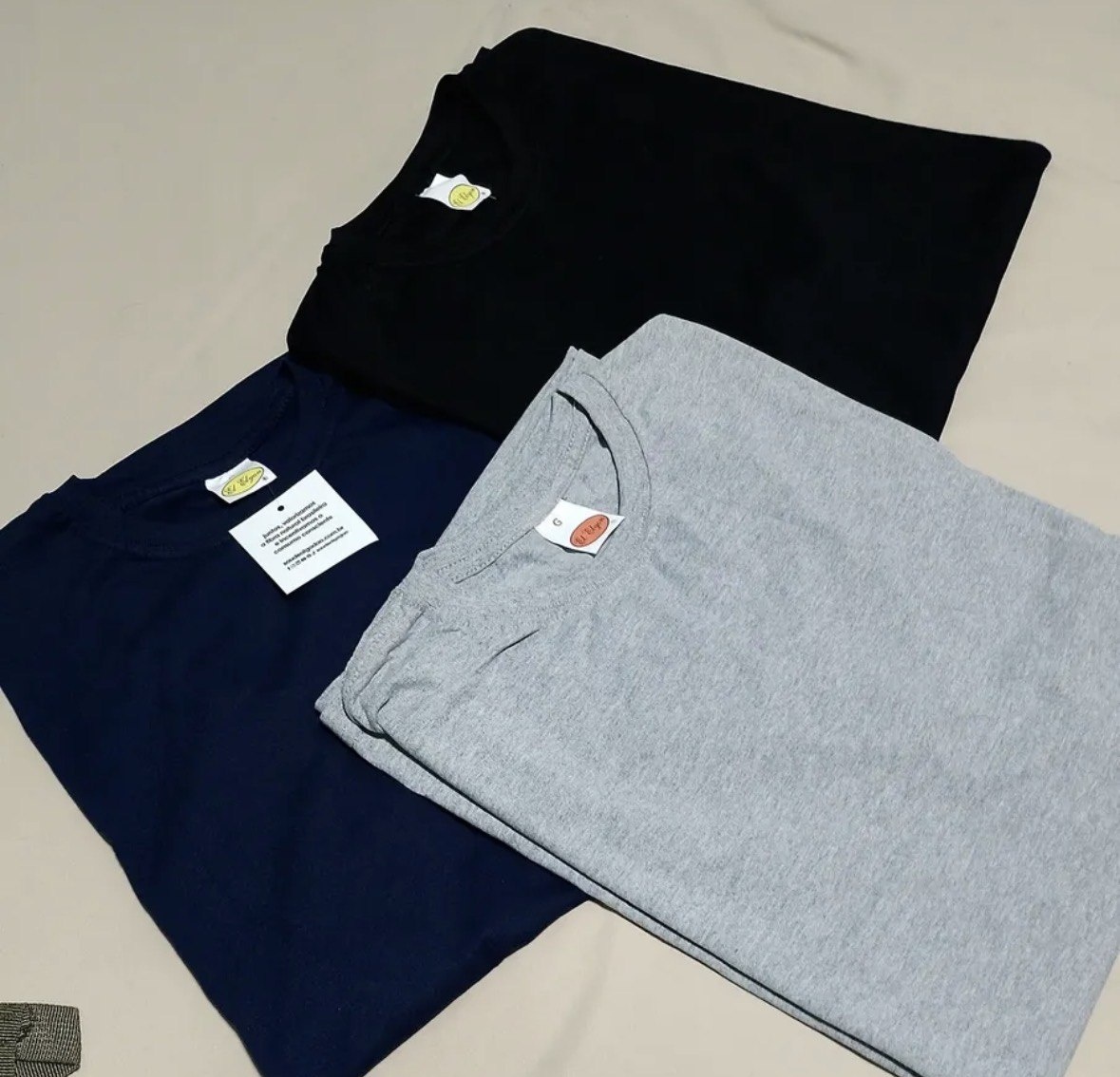 Kit 3 Camisetas Básica Masculina Unissex Lisa 100 Algodão