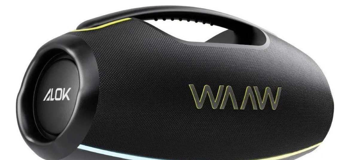 Caixa de Som Portátil Boombox Bluetooth WAAW by Alok Hyperboom 1000 A