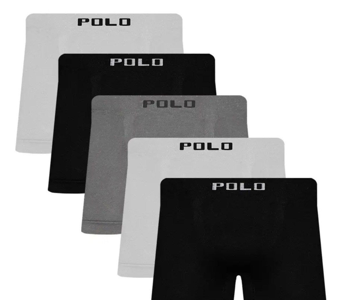 Kit 5 Cuecas Boxer Polo Star Microfibra Conforto Sortida