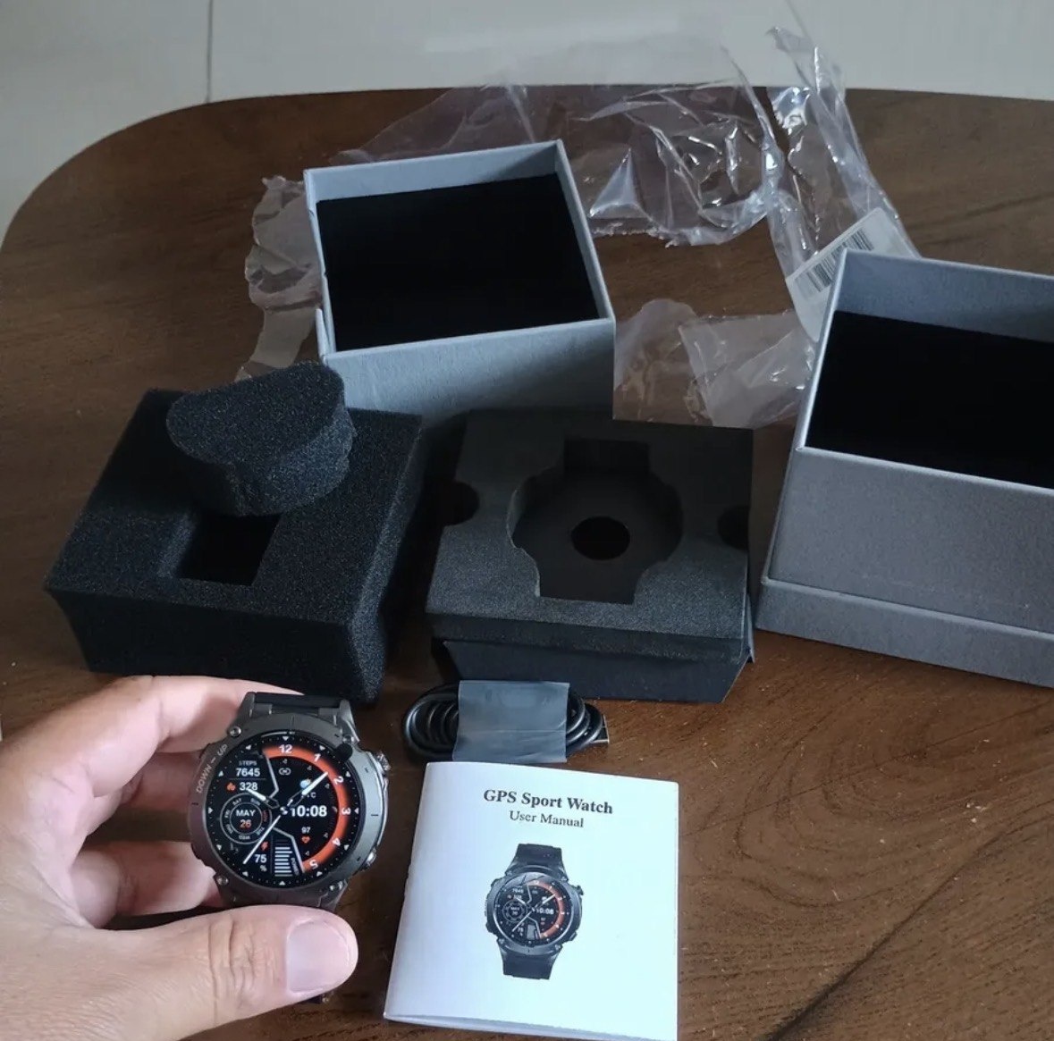 Relógio Smartwatch masculino redondo