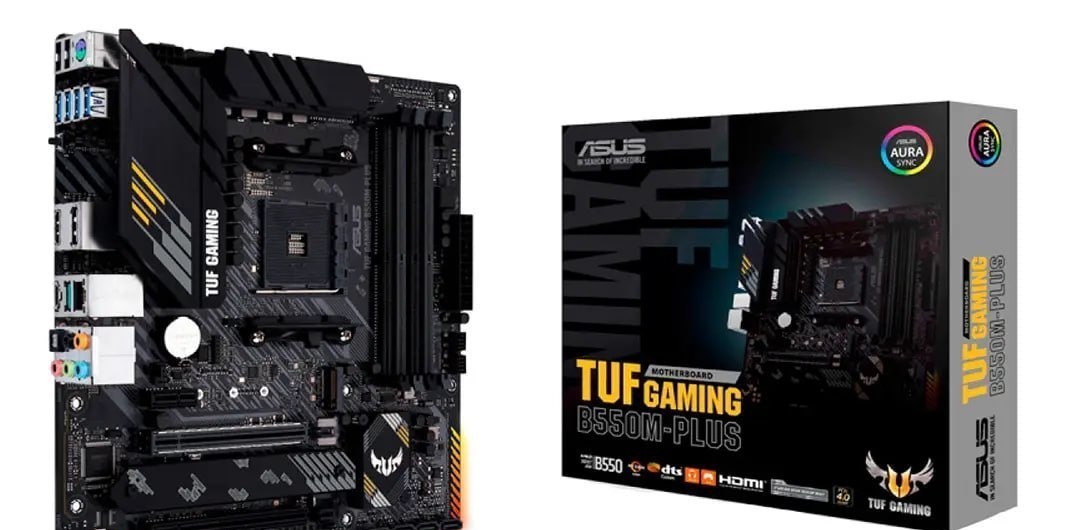 Placa Mãe ASUS Tuf Gaming B550m-plus DDR4 AMD Am4 mATX RGB