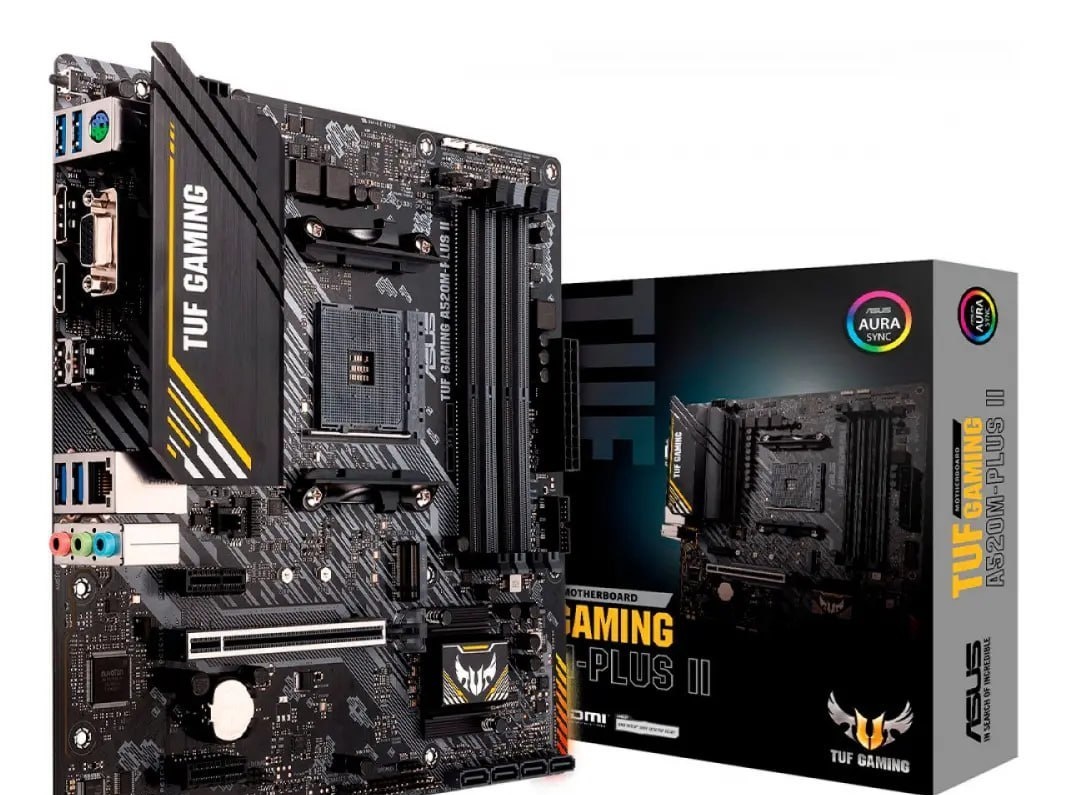 Placa-Mãe ASUS Tuf Gaming A520m-Plus Ii, Am4, Matx, DDR4