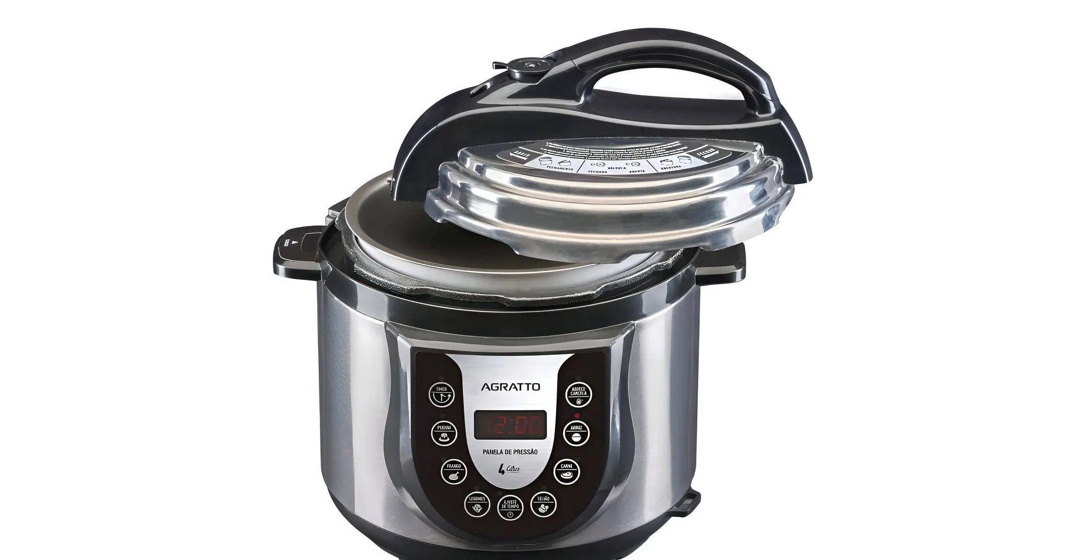 Panela Pressão Elétrica Digital Timer Inox Agratto Ped-02