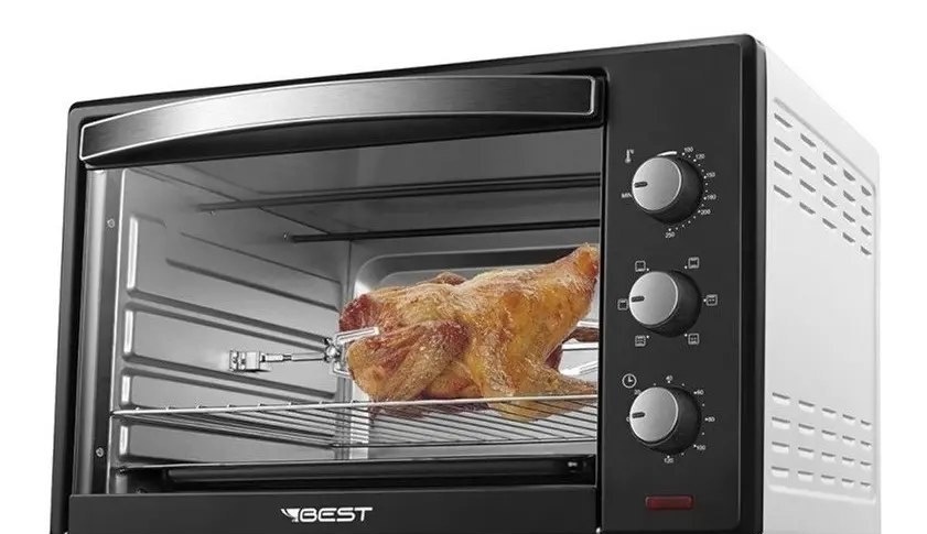 Forno Elétrico 48 Litros C Espeto Giratório 110v Pretobran