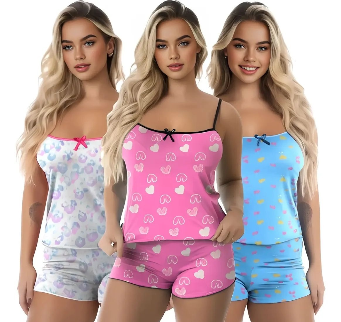 Kit 3 Baby Doll Conjunto