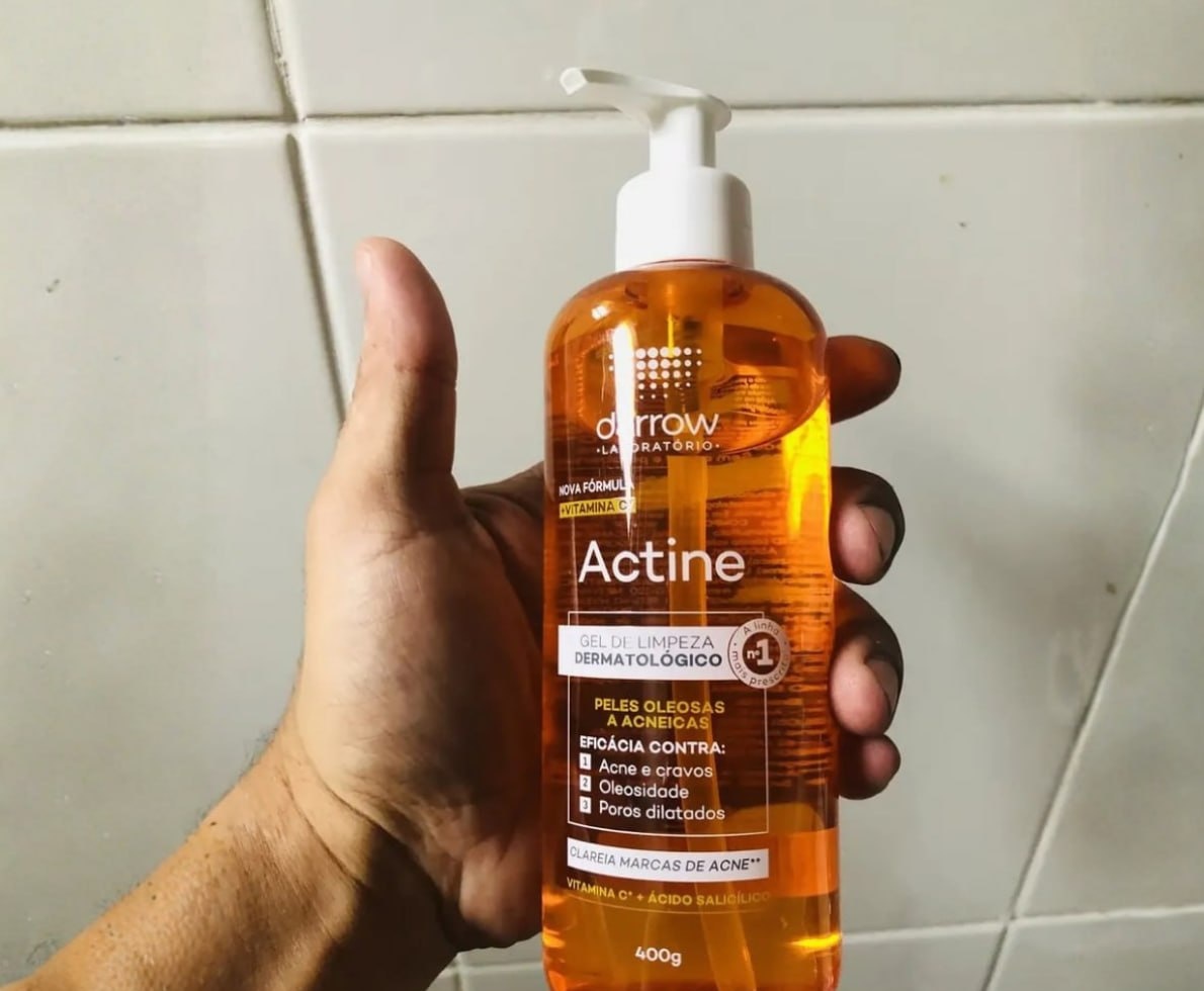 Gel de Limpeza Facial Darrow Actine Pele Oleosa e Acneica 400g