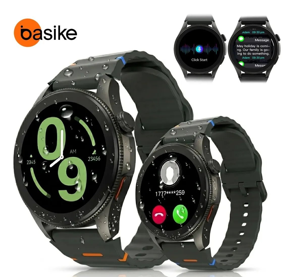 Basike 1.43 IA Relógio Smartwatch Redondo Masculino E Feminino