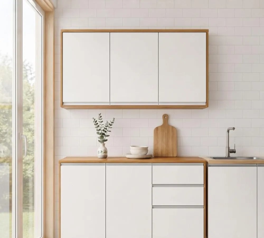 Cozinha Modular Compacta Armario Aereo Balcao Nina Amênbco