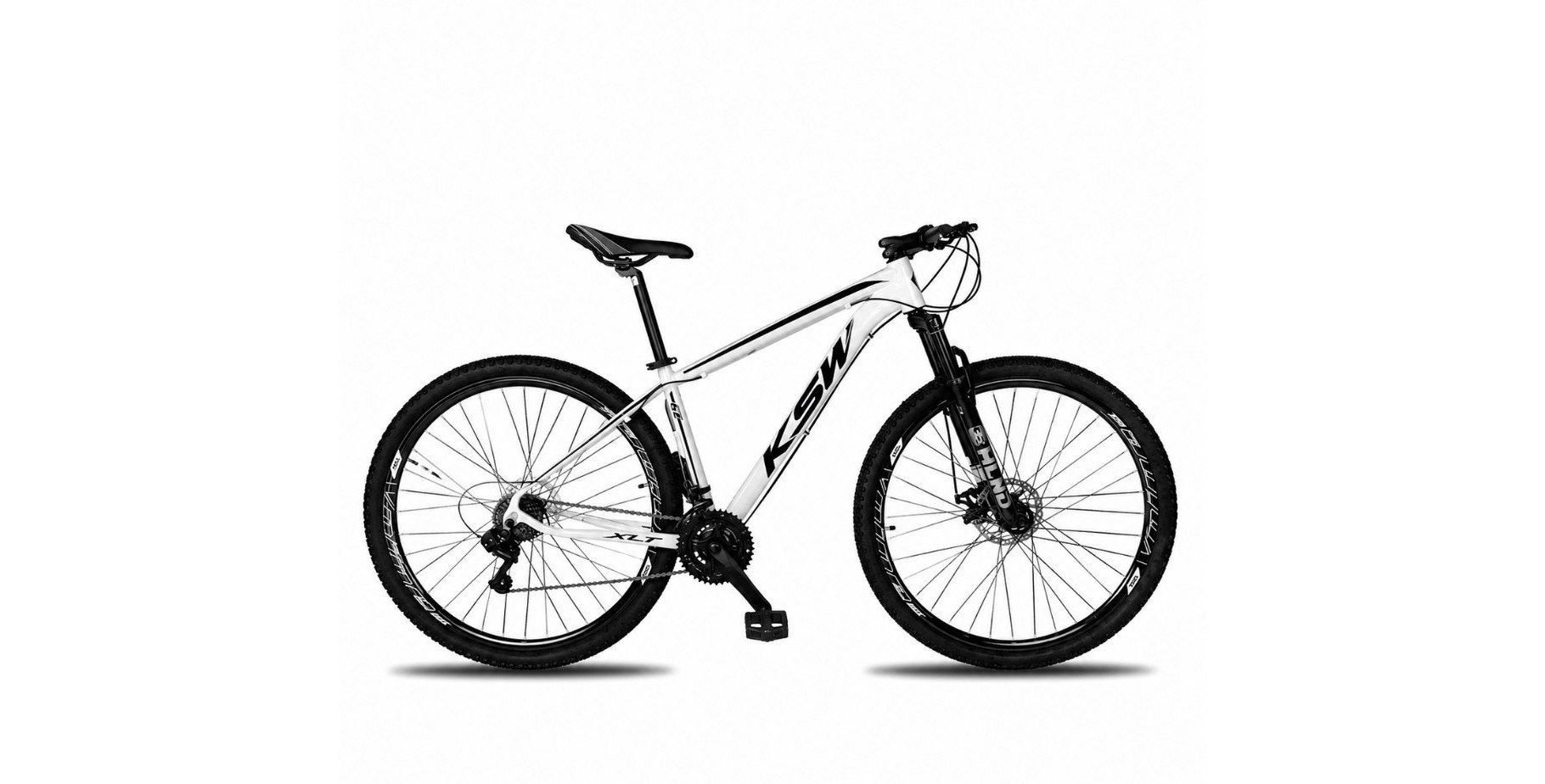 Bicicleta Aro 29 KSW XLT 21 Marchas Shimano Freios a Disco Quadro 17