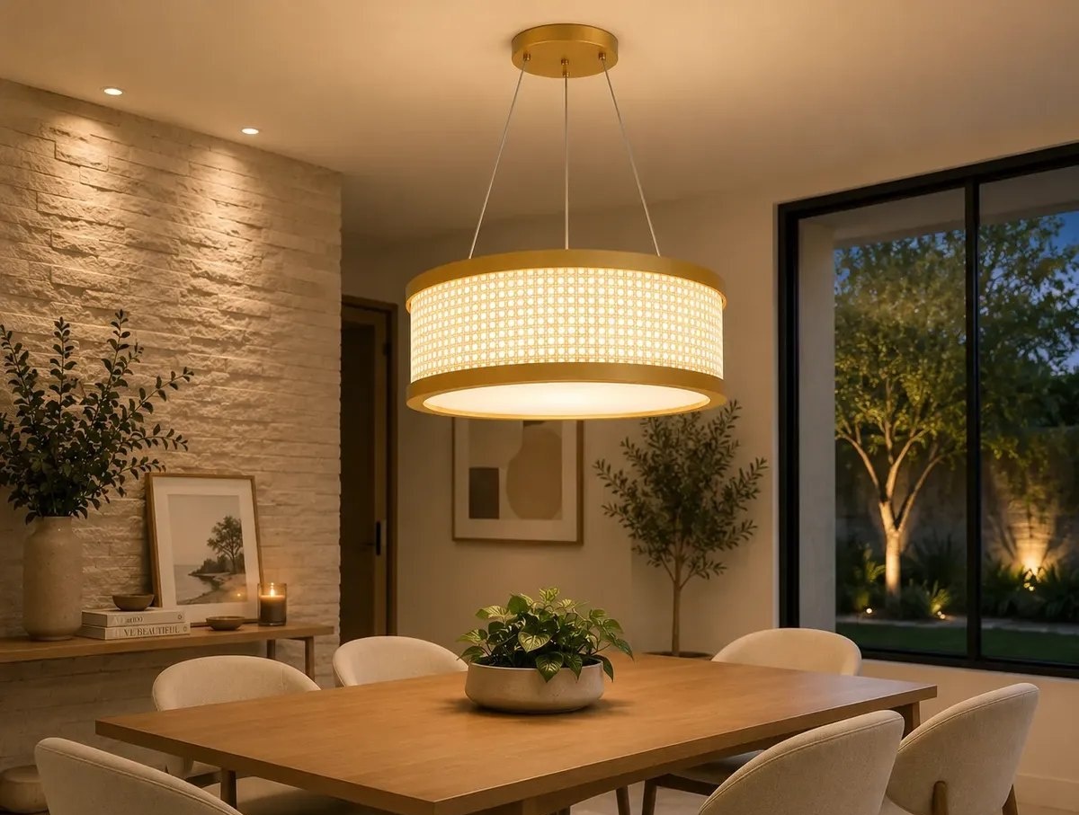 Lustre Luminária Pendente Modelo Ipê E27 40cm