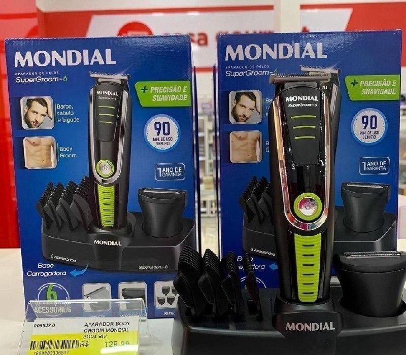 Aparador de Pelos Mondial Super Groom 06 6W Bivolt