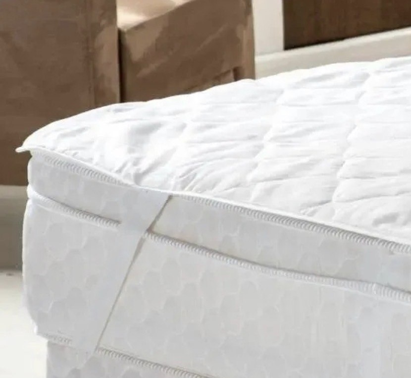 Protetor Colchão Impermeável Queen Size Matelasse Elástico Branco