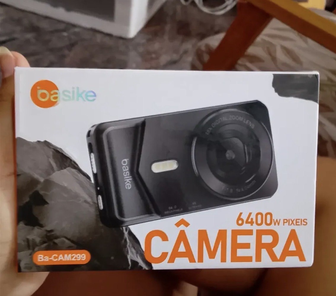 Basike Câmera Digital Portátil 4k Ultra Hd 64mp Máquina Fotográfica