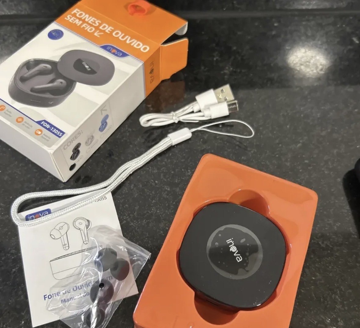 Inova Fone De Ouvido Bluetooth Bateria De Longa Todo Celular