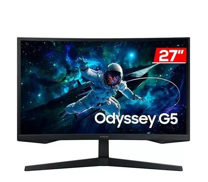 Monitor Gamer Samsung Odyssey G5 27, QHD, 165Hz, 1ms