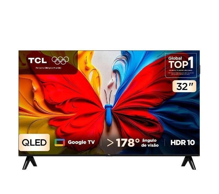 Smart TV 32 FHD TCL 32S5K QLED Dolby Audio Google TV