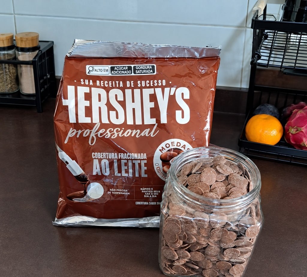 Hersheys Cobertura Professional Chocolate Ao Leite Formato Moeda 2,01 Kg