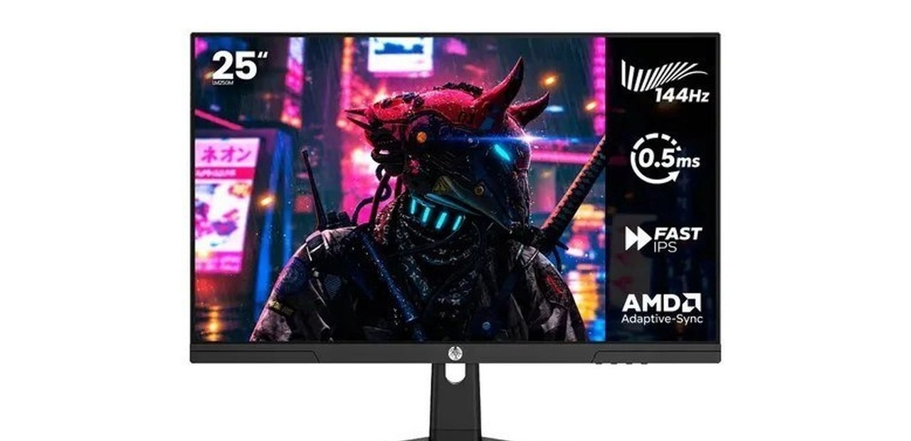 Monitor Gamer Haiz 25 IPS FHD 144Hz 0.5ms HDMI DP Vesa Preto