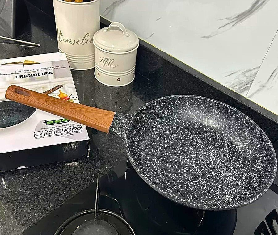 Panela Frigideira Cerâmica De Indução E Gás 24Cm