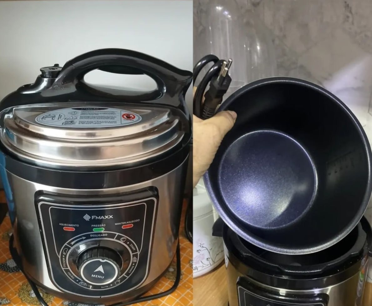 Panela De Pressão Elétrica Fmaxx Kitchen Chef 4 Litros 800W - 220V