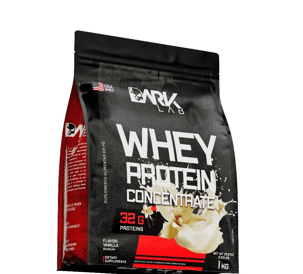 Whey Protein Concentrado 1kg Dark Lab Sabor Baunilha