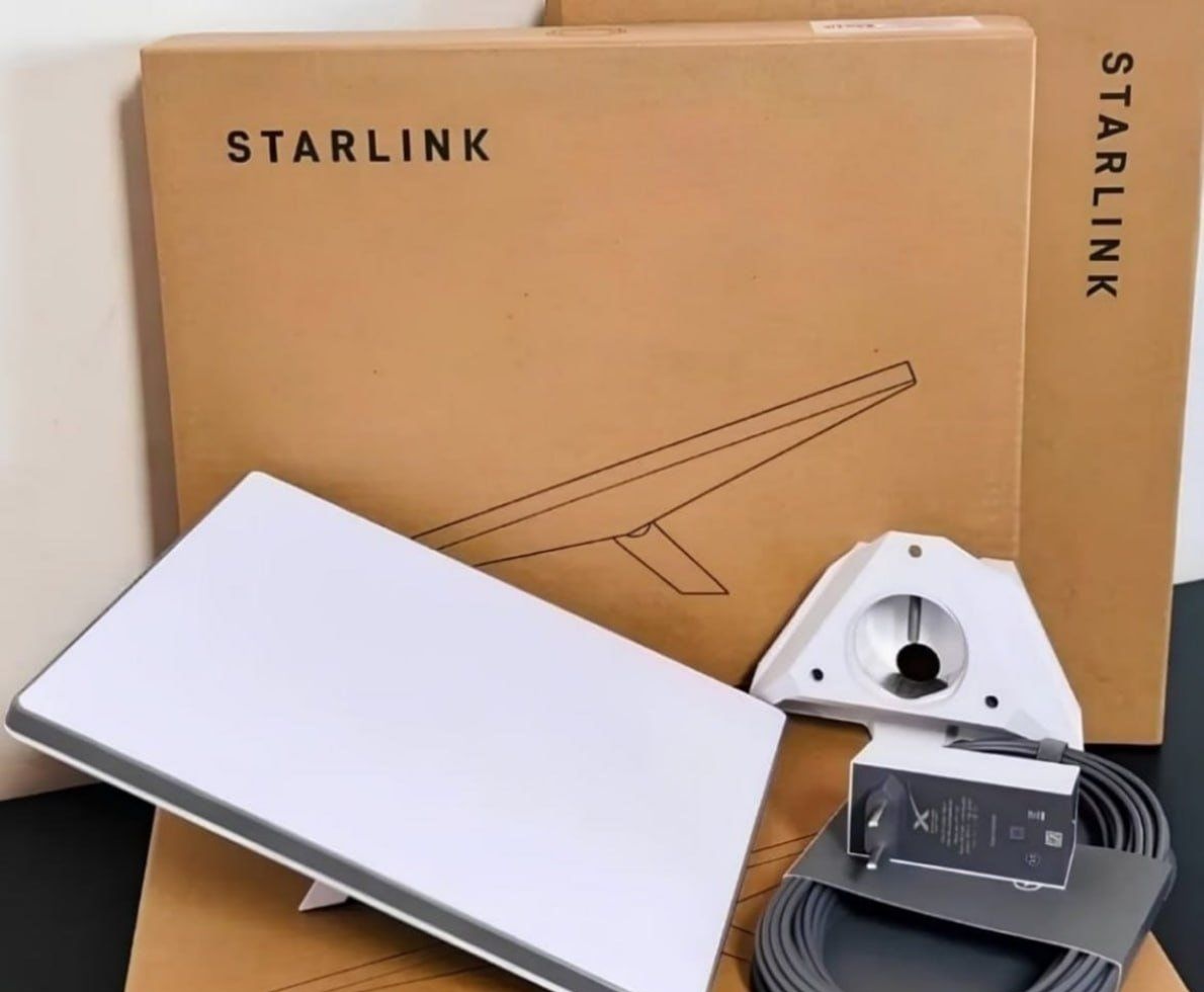 Antena de Internet via Satélite Kit Starlink Mini