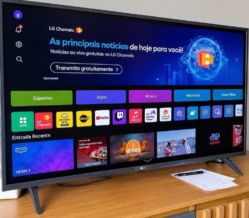 Smart TV LG 43 FHD AI 43LR6700PSA