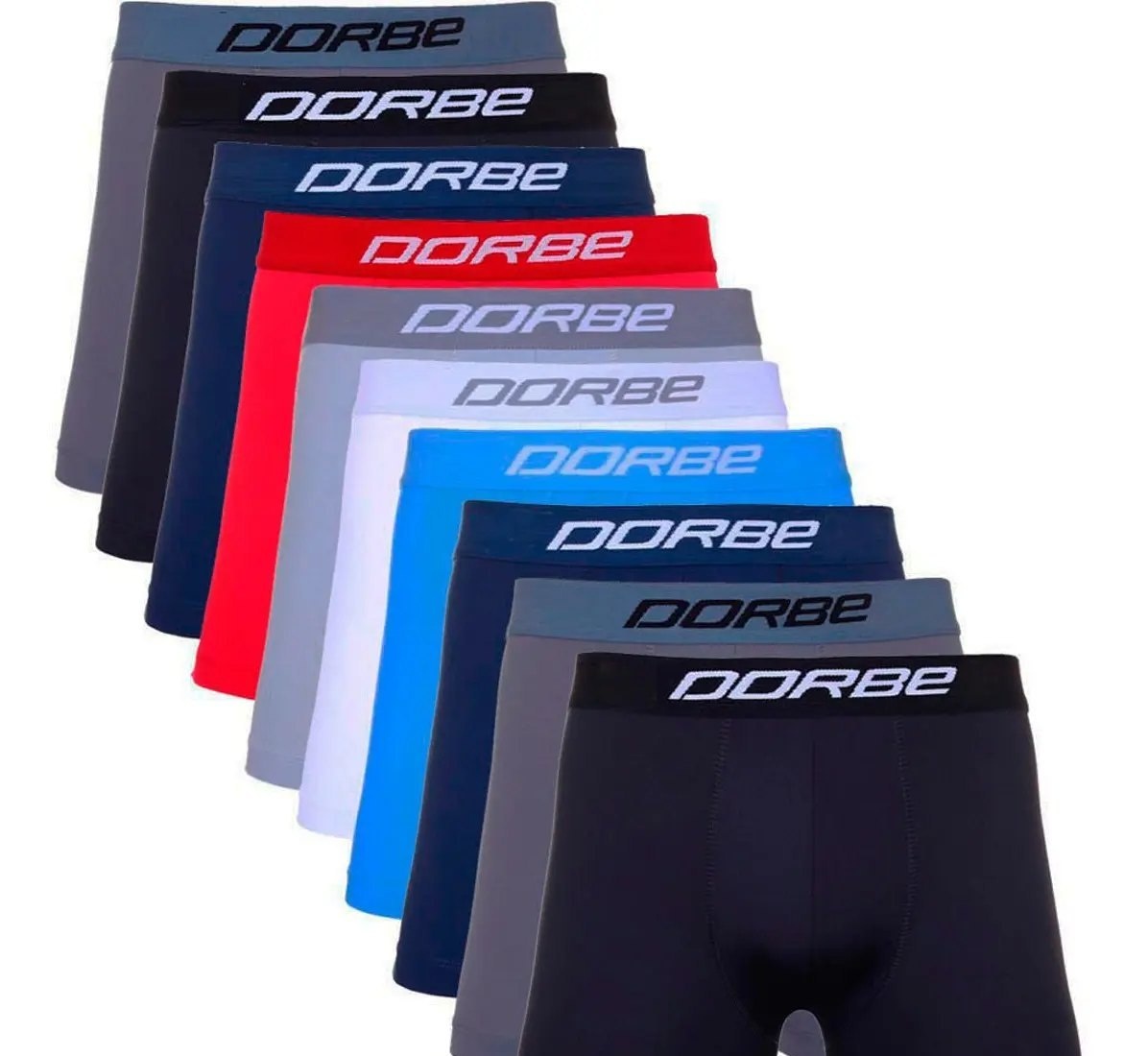 Kit 10 Cuecas Boxer Box Dorbe Microfibra Qualidade Masculina