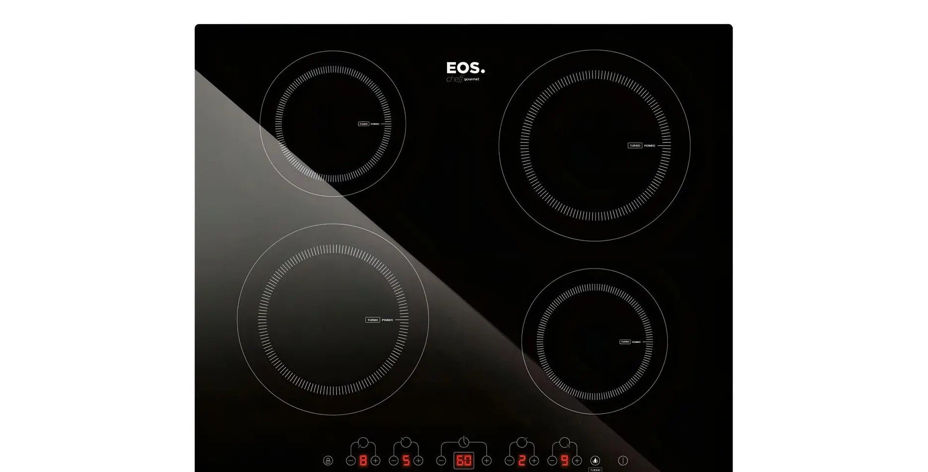 Cooktop de Indução 4 Bocas EOS 60cm ECI04EP Preto