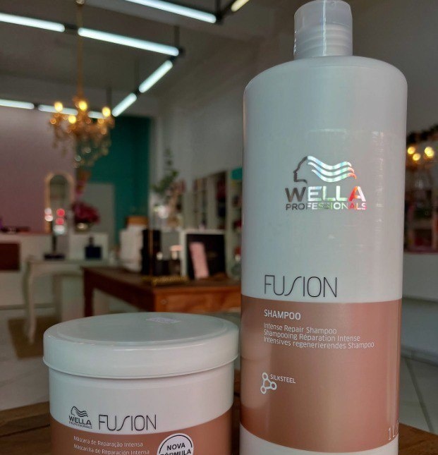 Kit Wella Fusion - Shampoo 1l  Máscara 500ml