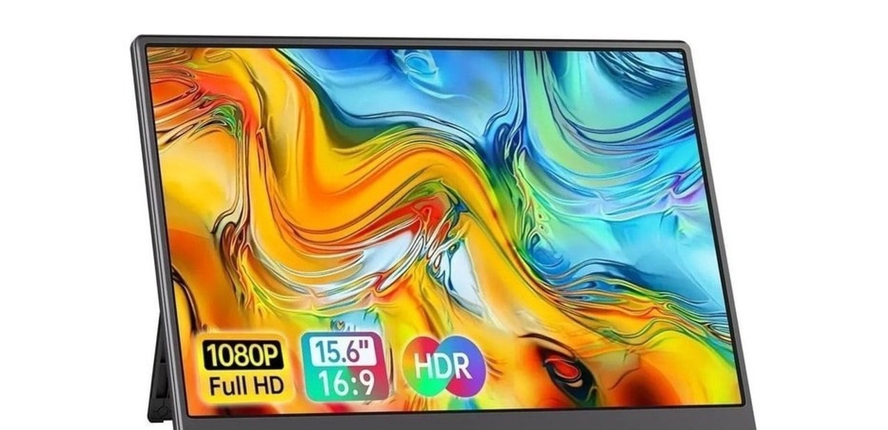 Monitor Portátil 15.6 Tela Externa HDR IPS 1080p Ultrafino