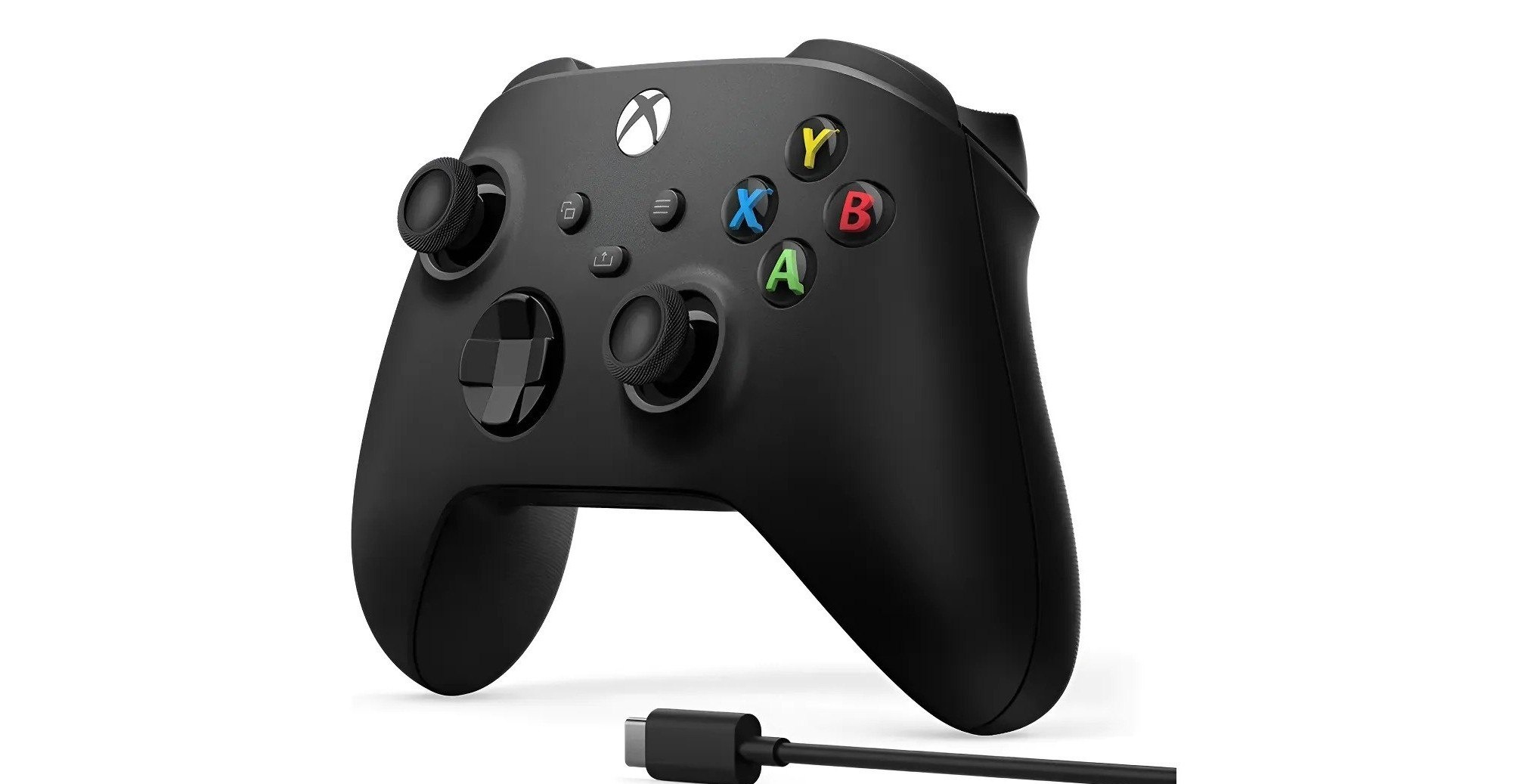 Controle Microsoft Xbox Sem Fio Carbon Black Preto