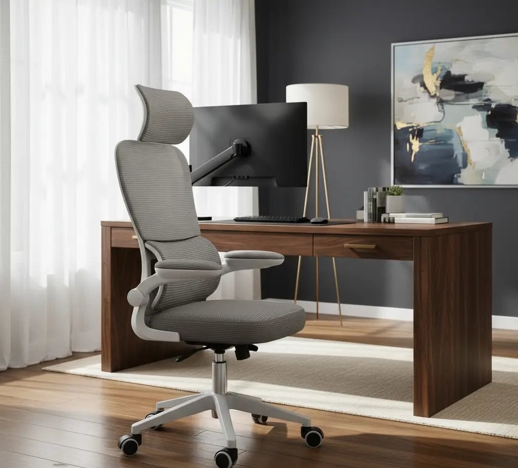 Cadeira Escritório Ergonômica Genebra G500 NR-17 Luvinco Cor Cinza
