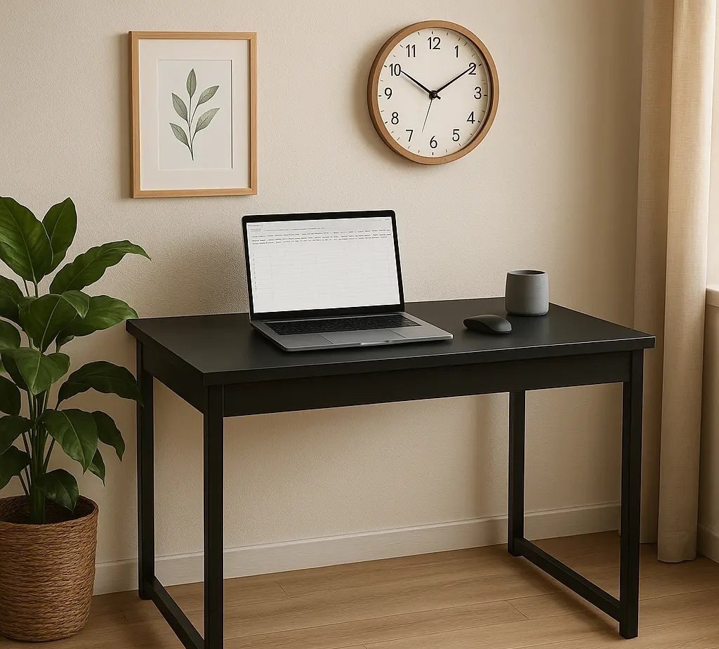 Mesa Home Office Escrivaninha Industrial Quarto Notebook