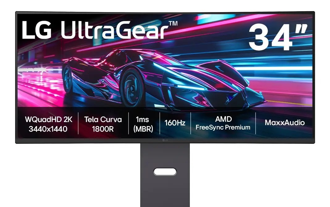 Monitor Gamer LG UltraGear Curvo 34- QuadHD 2K