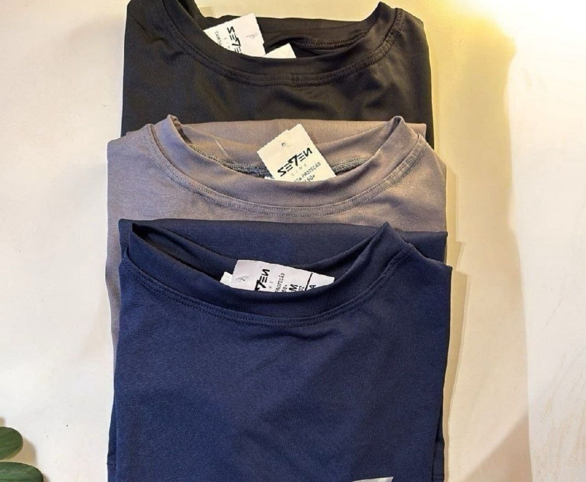Kit 3 Camisetas Térmicas Segunda Pele