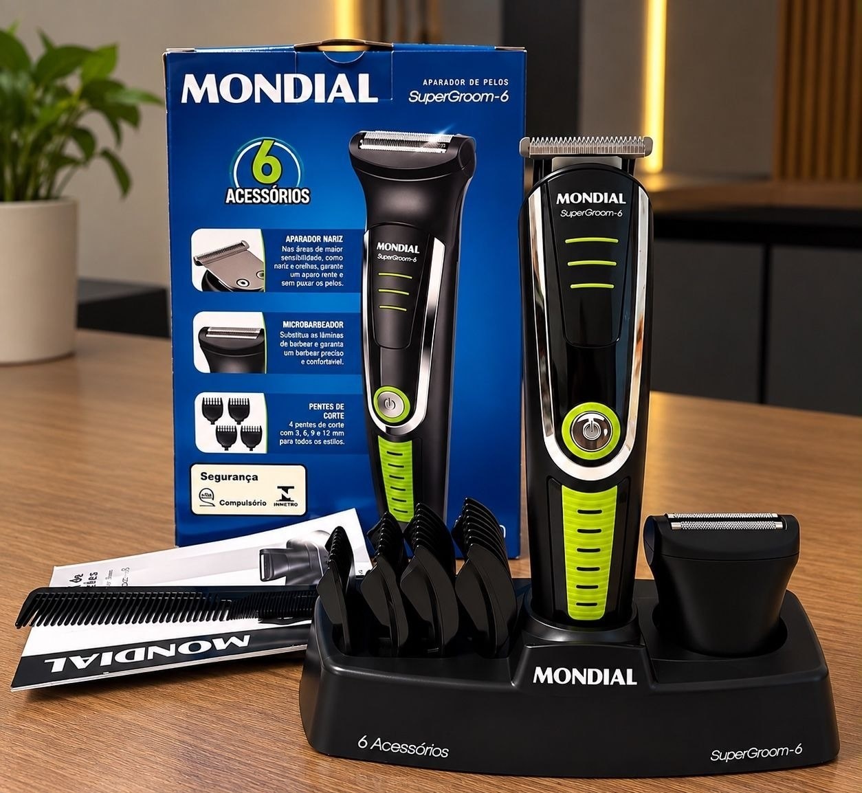 Cortador de Cabelo Mondial Super Groom 6