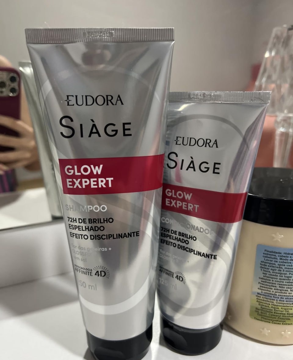 Kit Eudora Siàge Glow Expert Shampoo 250ml  Condicionador 125ml