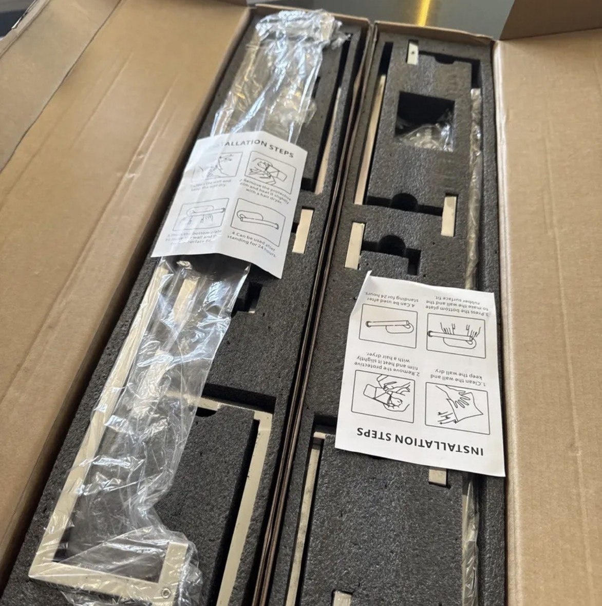 Kit Acessórios Banheiro Inox 304 Preto Toalheiros 5 Pcs