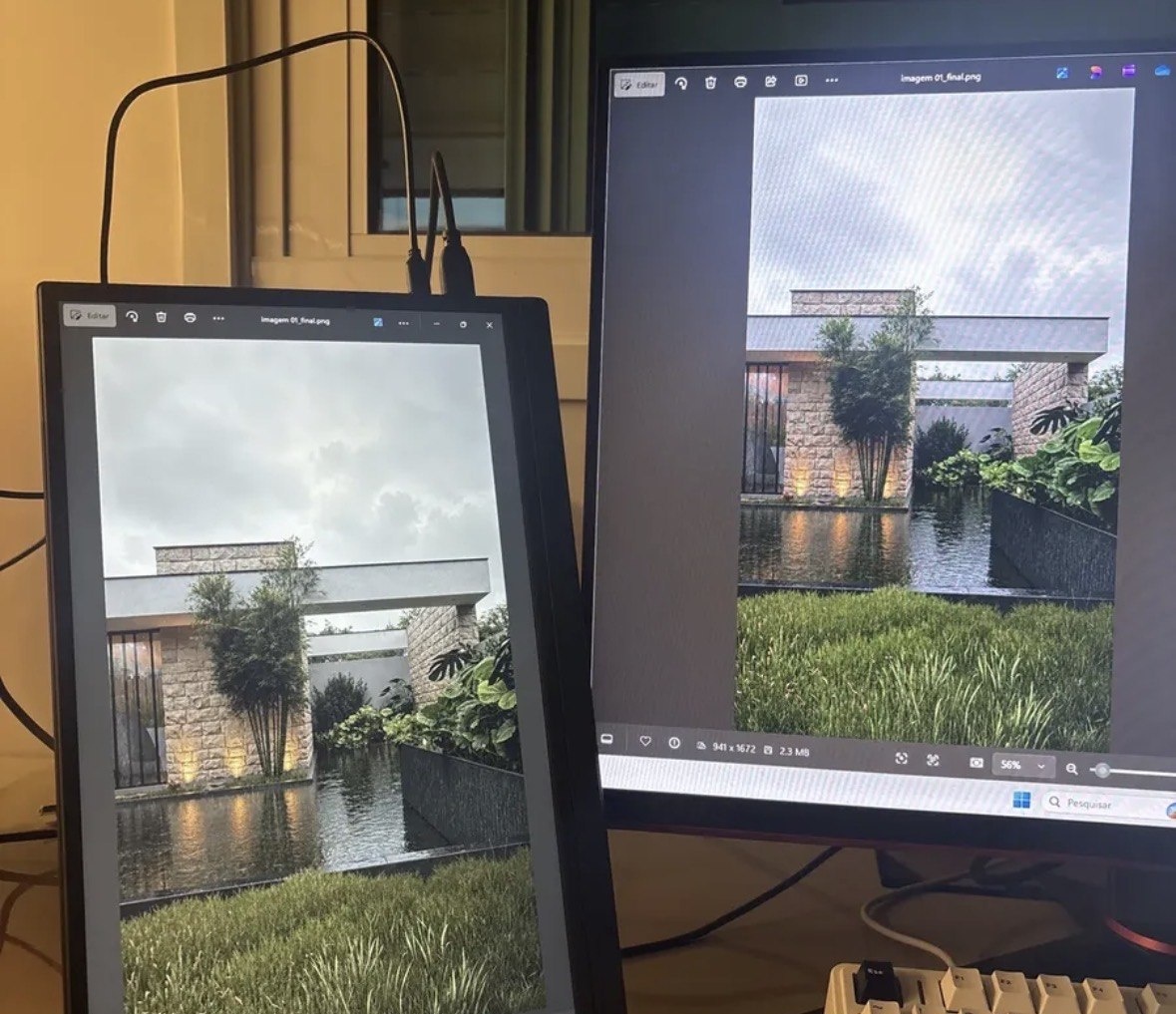 Monitor Portátil Gamer Bettdow 15.6 Full HD 60Hz IPS Compatível 4K