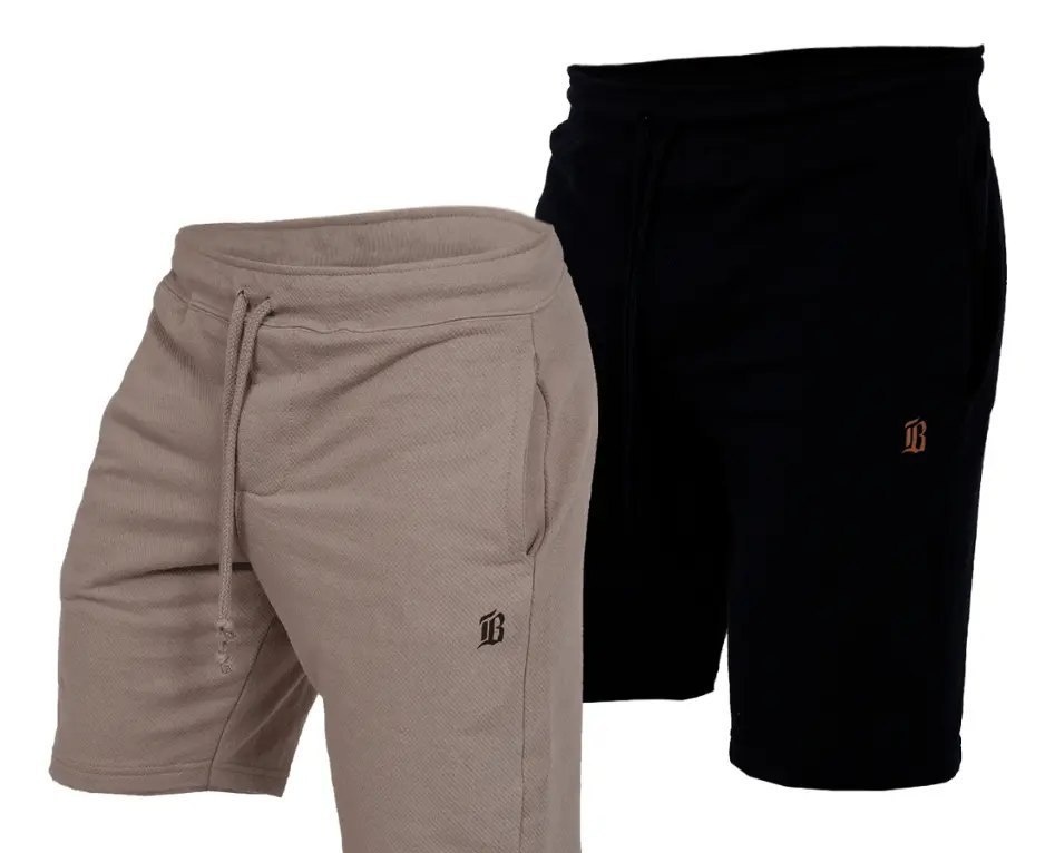 Kit 2 Bermudas De Moletom Academia Masculino Treino 2 Cores