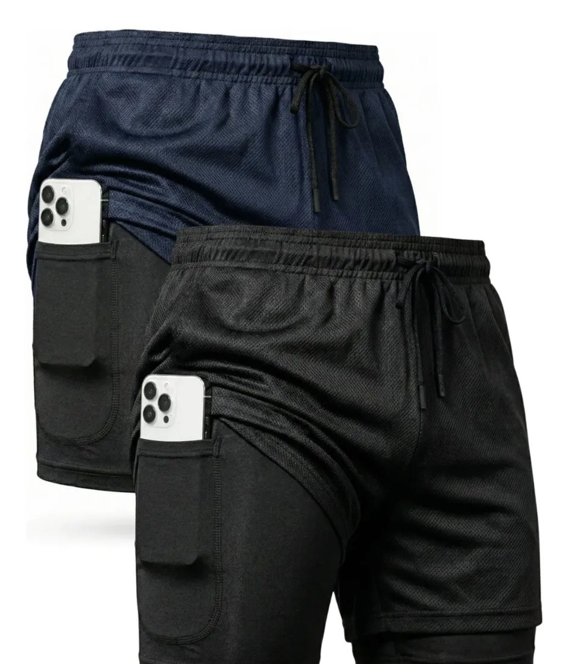 Kit 2 Shorts 2 Em 1 Dry Fit