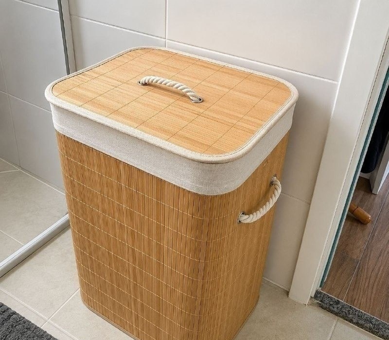Cesto Bambu Retangular 60L