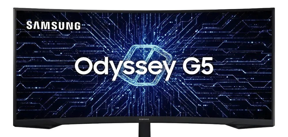 Monitor Gamer Curvo Samsung Odyssey 34 G5 165Hz 1ms Ultrawide Preto