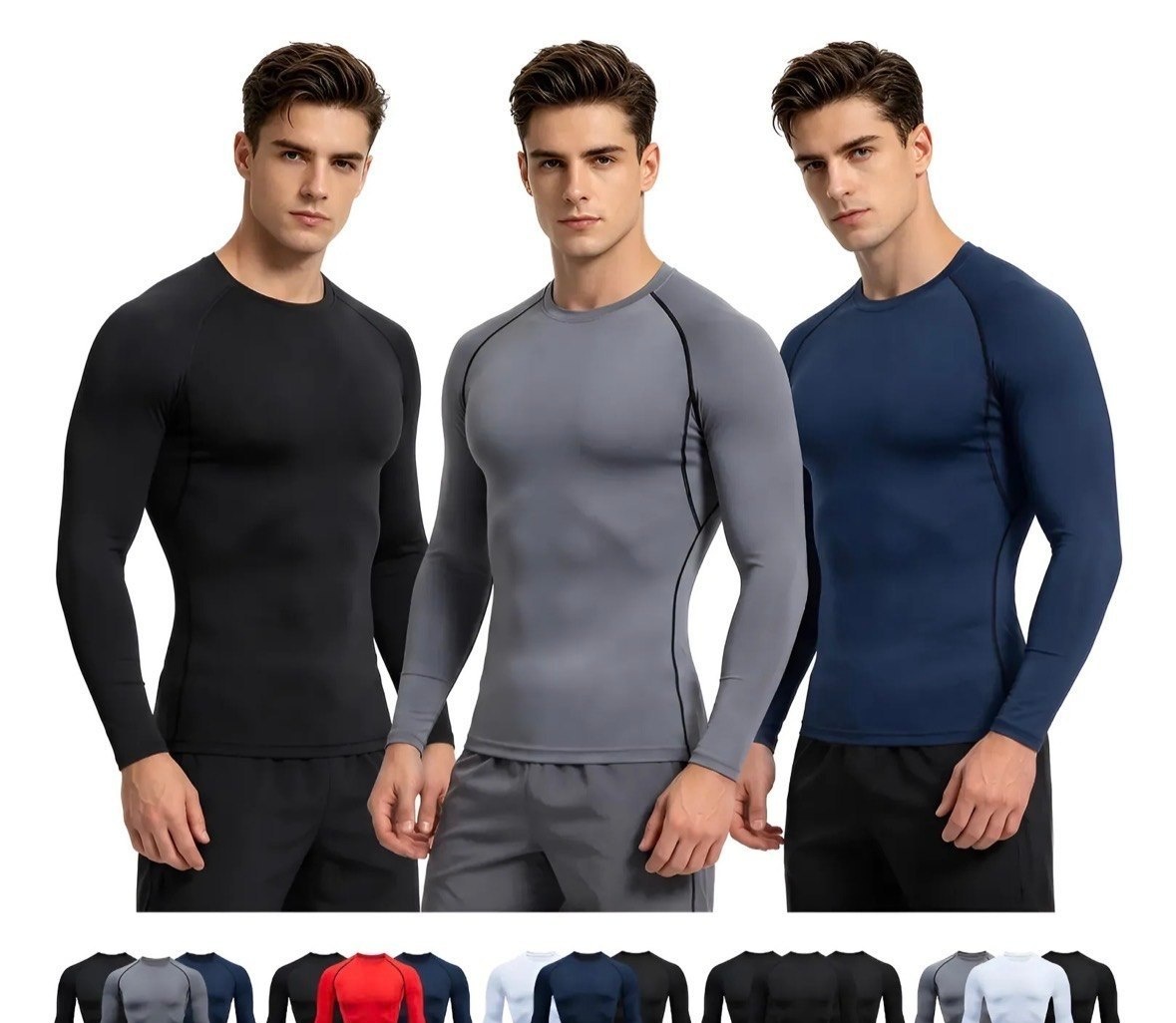 Kit 3 Camisetas Térmicas Masculina Térmica Proteção Solauv50