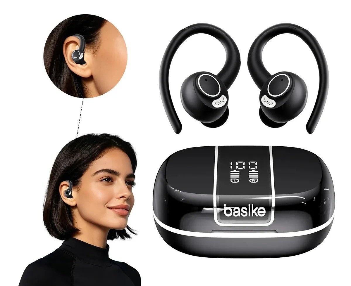 Fone de Ouvido Basike TWS Bluetooth Esportivo