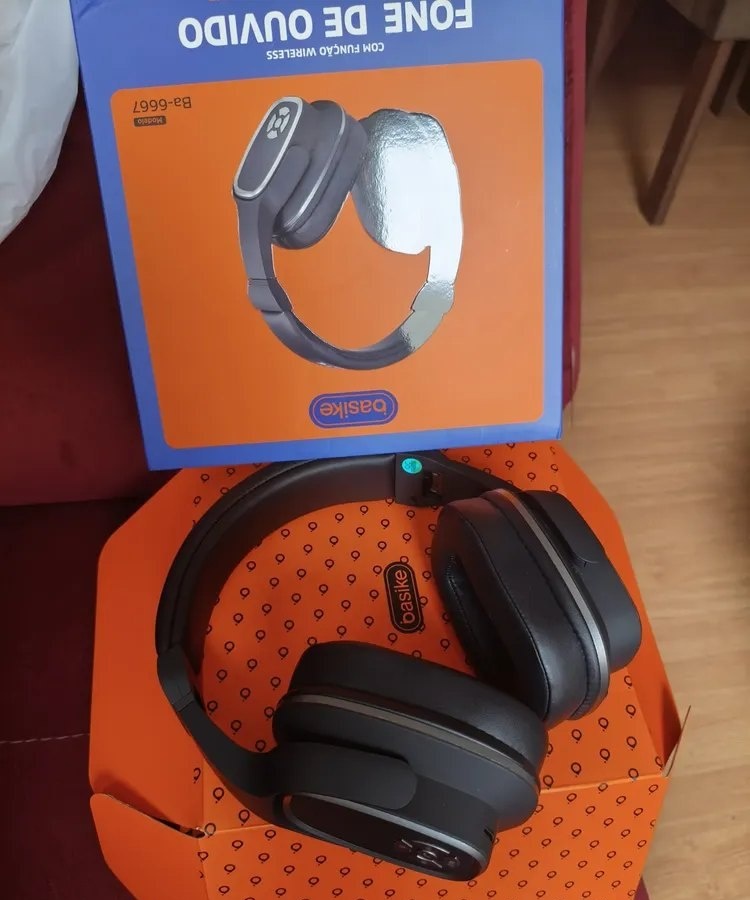 Fone de Ouvido Basike Headphone Bluetooth 5.3 Over-Ear