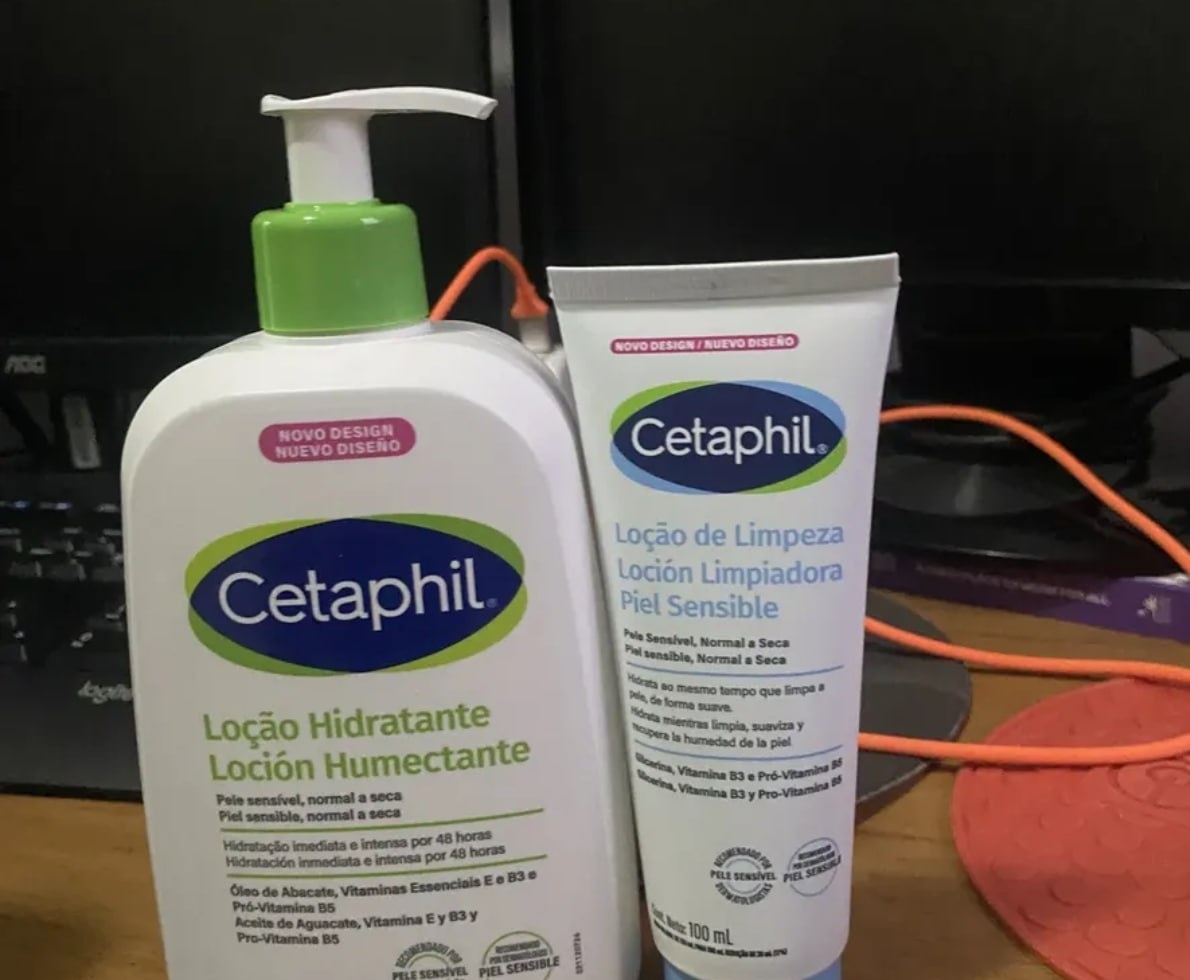 Kit Cetaphil Loção Hidratante 473ml  Loção de Limpeza 100ml
