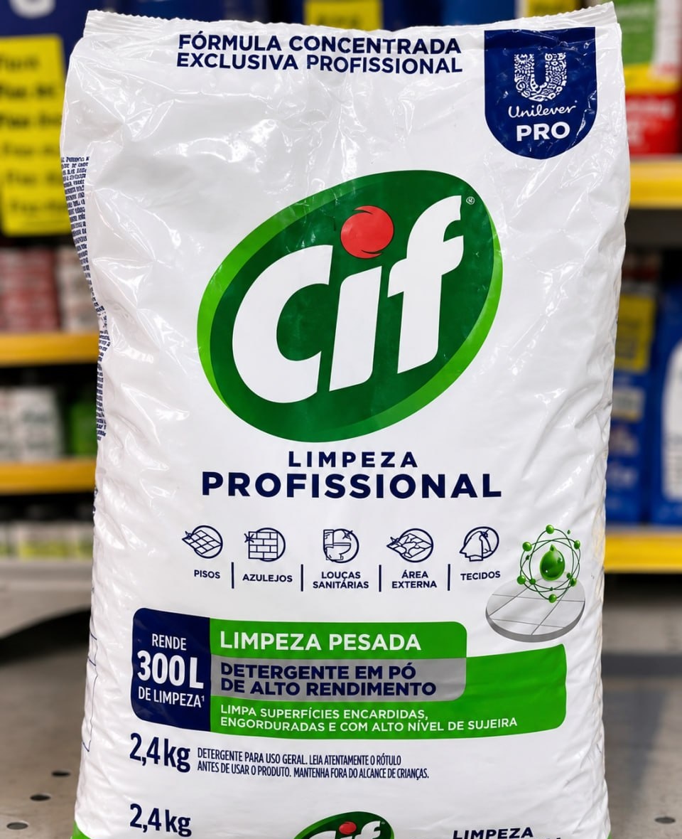 Cif Limpador em Pó Limpeza Pesada 2,4kg
