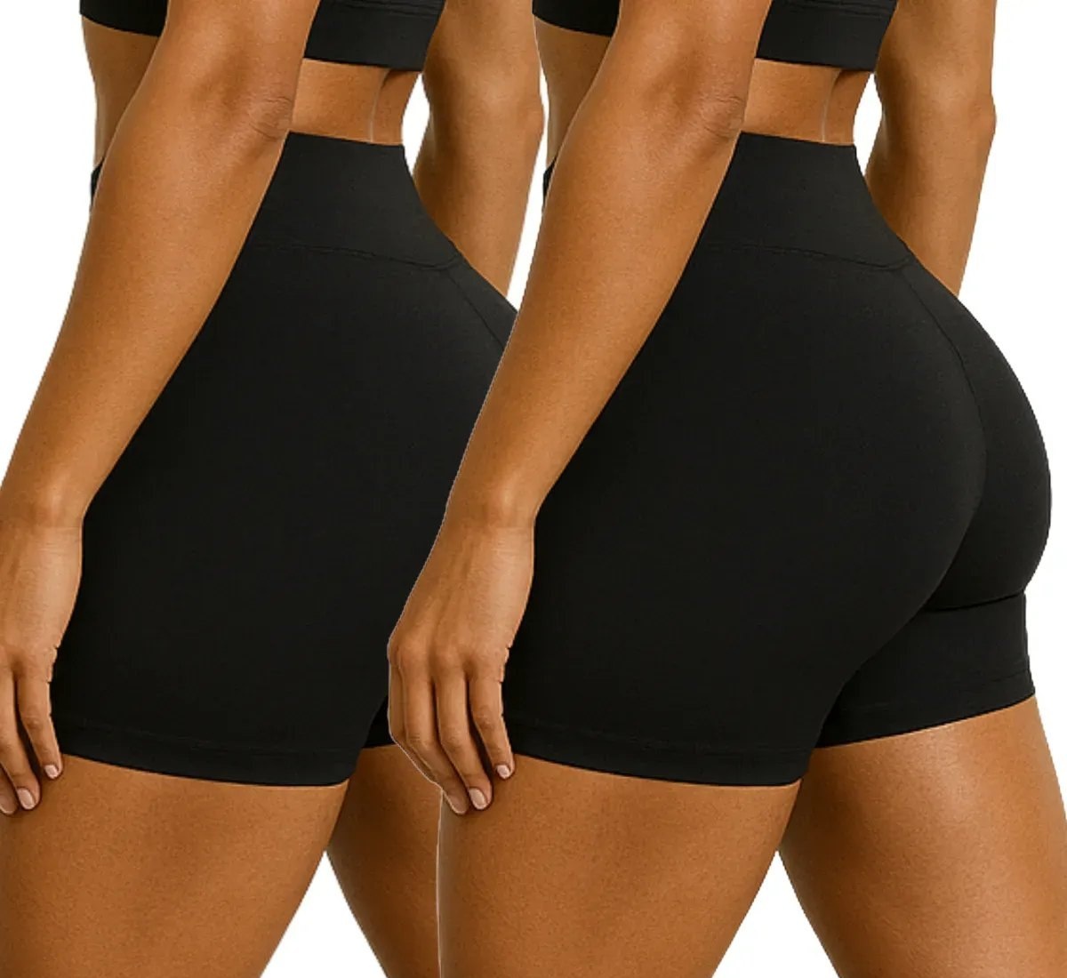 Kit 02 Shorts Suplex Legging Academia Cós Alto